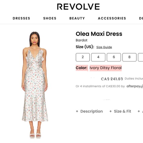 Brand New Bardot Olea Sleeveless Ruffle Midi Dress - Picture 8 of 15